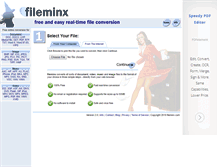 Tablet Screenshot of fileminx.com